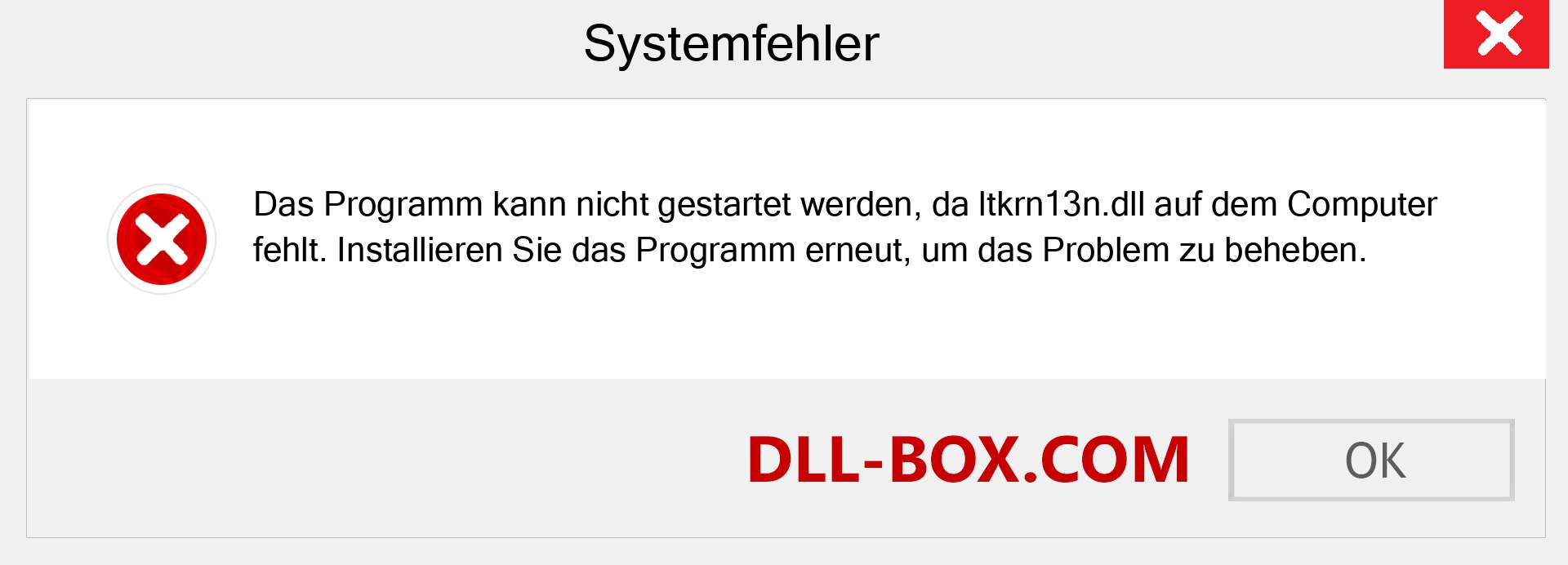 ltkrn13n.dll-Datei fehlt?. Download für Windows 7, 8, 10 - Fix ltkrn13n dll Missing Error unter Windows, Fotos, Bildern