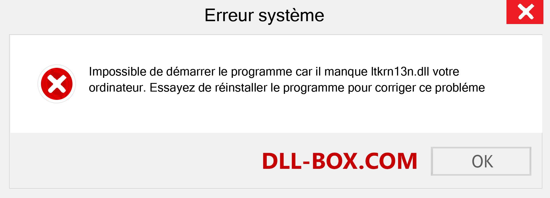 Le fichier ltkrn13n.dll est manquant ?. Télécharger pour Windows 7, 8, 10 - Correction de l'erreur manquante ltkrn13n dll sur Windows, photos, images